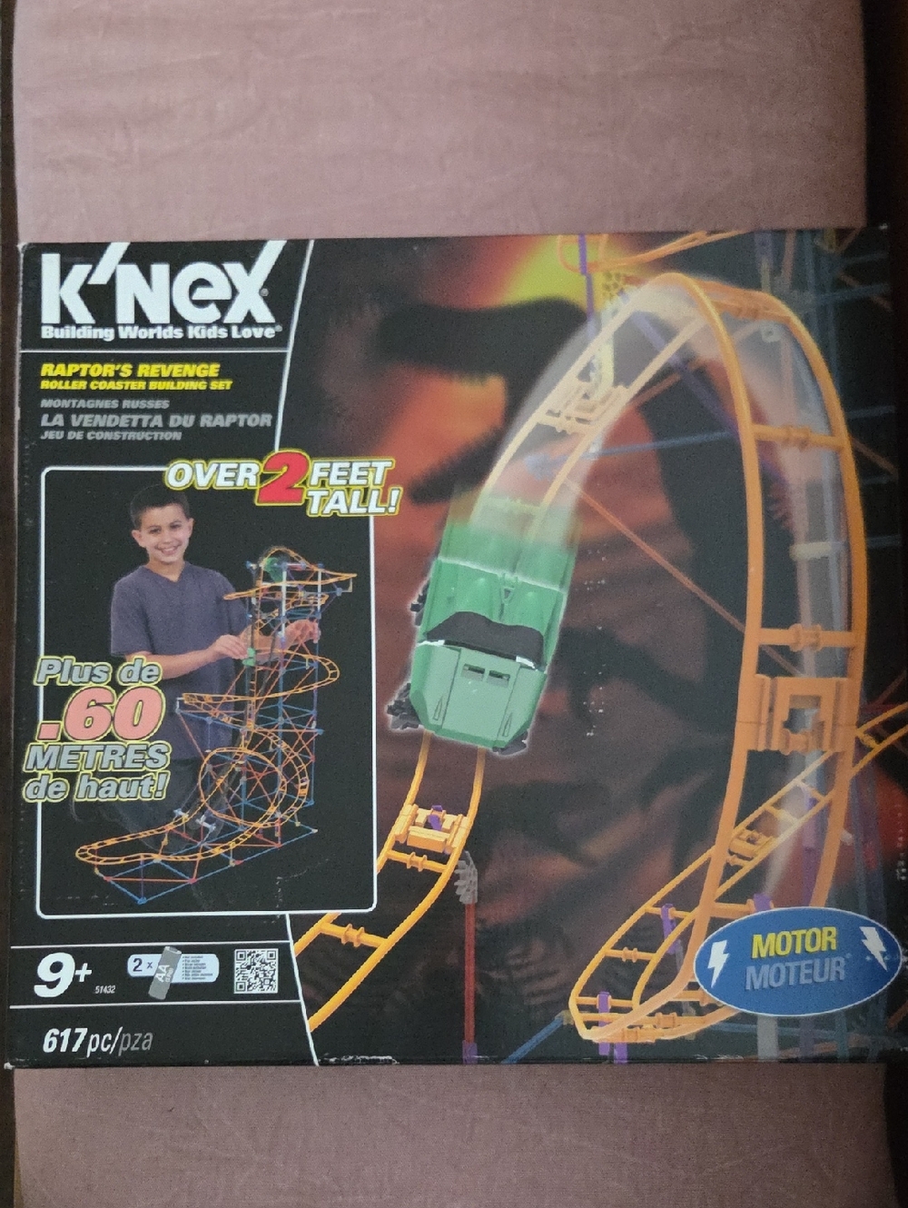 K'NEX RAPTOR'S REVENGE Roller Coaster Building Set -